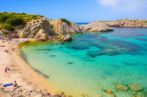 Menorca eiland Balearen