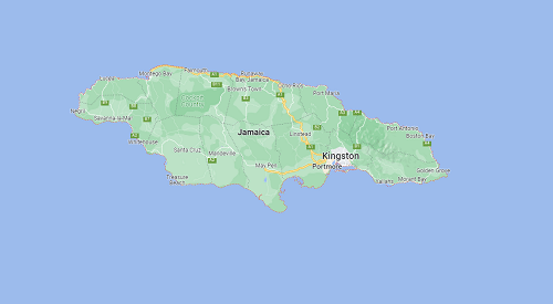 Waar ligt Jamaica - kaart Jamaica