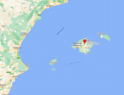 Waar ligt Mallorca - kaart Mallorca